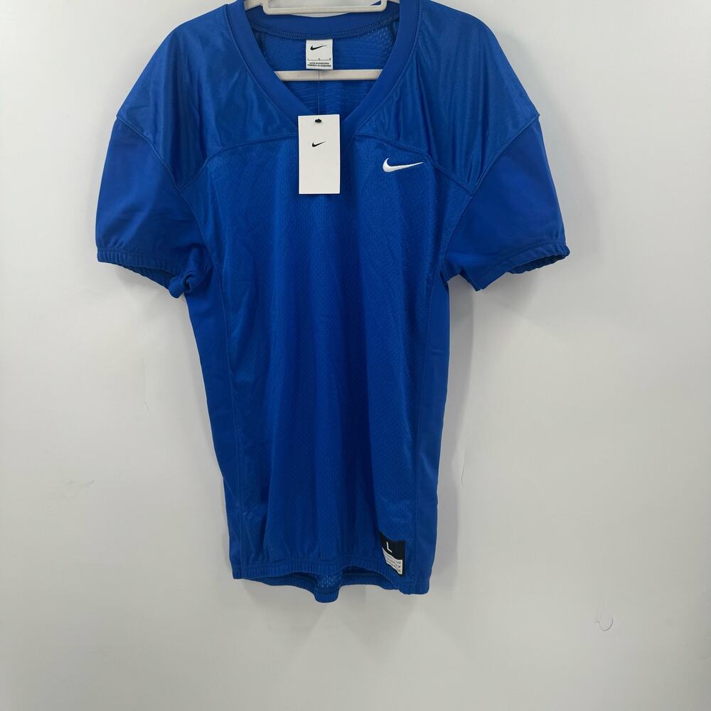 NWT Nike blue Large football jersey